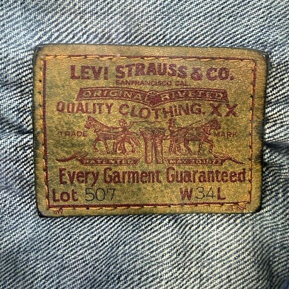 Levi Strauss & Co. Big E Repro Denim Jacket Size 34 Lot 507 - Picture 4 of 6
